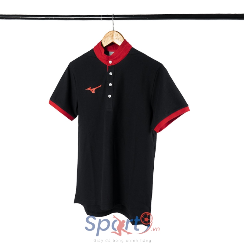 MIZUNO ÁO THỂ THAO POLO MIZUNO 32MA95S3 ĐEN ĐỎ